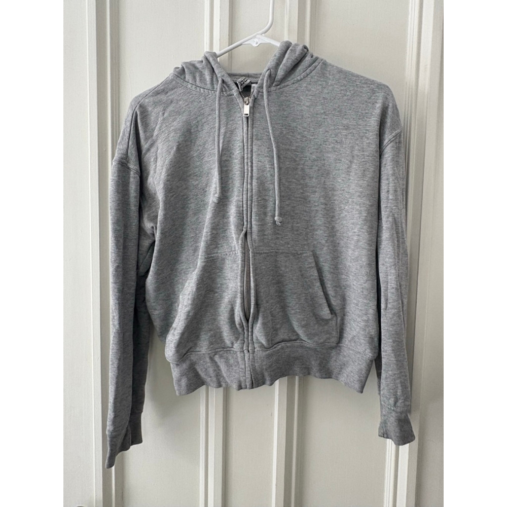 H&M Divided womens Grey Full-Zip Hoodie XS